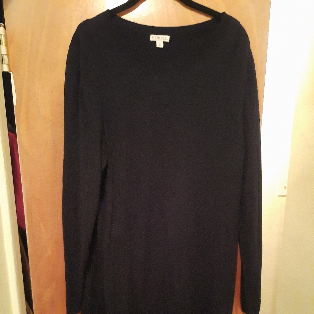 Target Merona Black Knit Sweater dress 1x